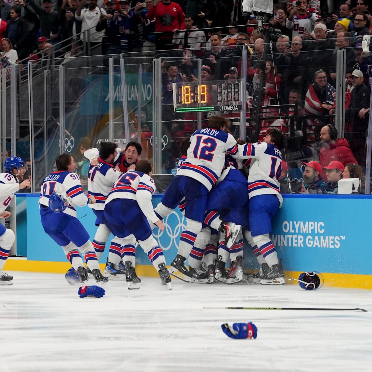 si.com - Jennifer Streeter - Inside the Olympic Gold Beer Shower for USA Men's Hockey
