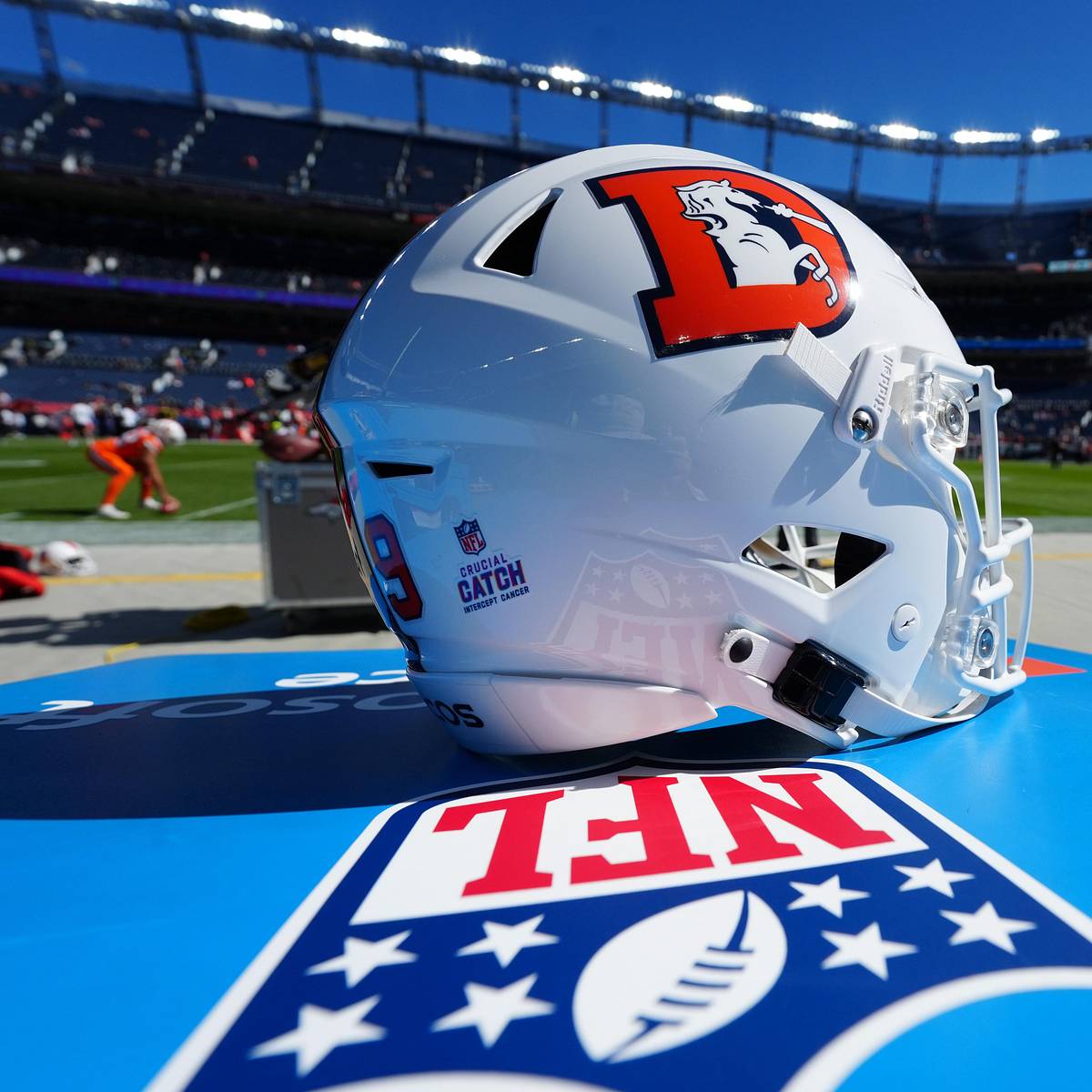 colorado high school football helmets Buffaloes Riddell Speed Display Helmet Denver Broncos to donate 15,000