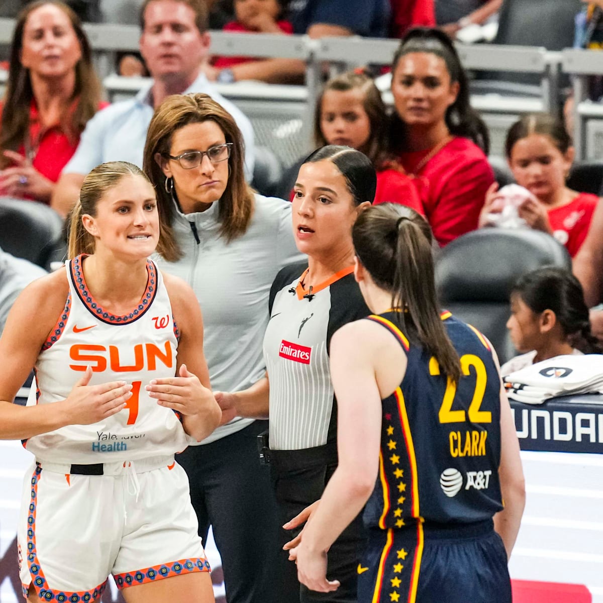 Caitlin Clark Screams at Sun Bench After Fever Logo Three Over Flagrant Foe