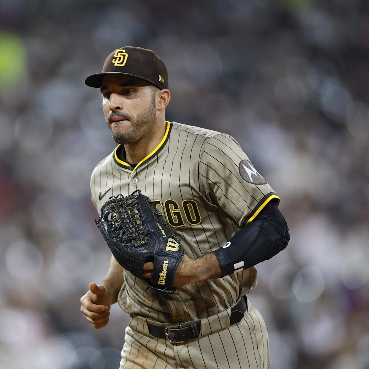 San Diego Padres players in the dugout