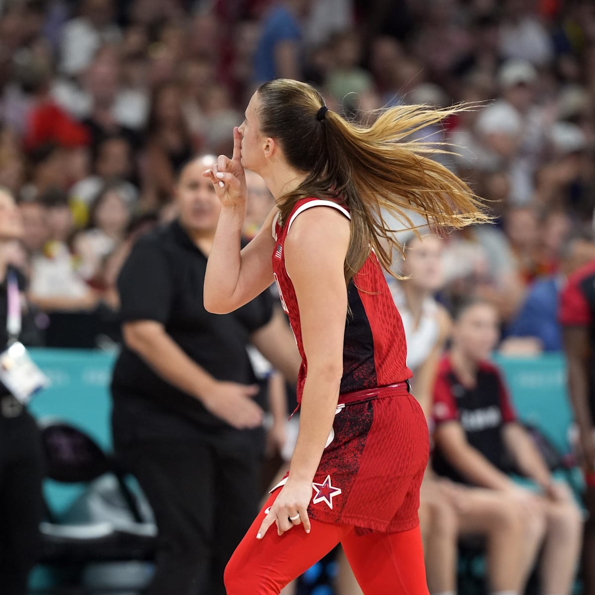 Sabrina Ionescu's Nike Sneakers Drop in Olympics Colorway