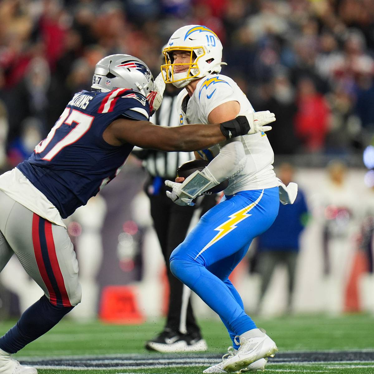 Image for Justin Herbert's Playoff Futility Continued in Chargers' Ugly Loss vs. Patriots