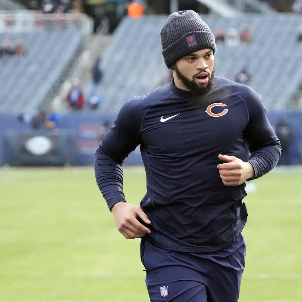 si.com - Grant Young - Caleb Williams' ex Alina turns heads in Bears-colors fit for Packers playoff game