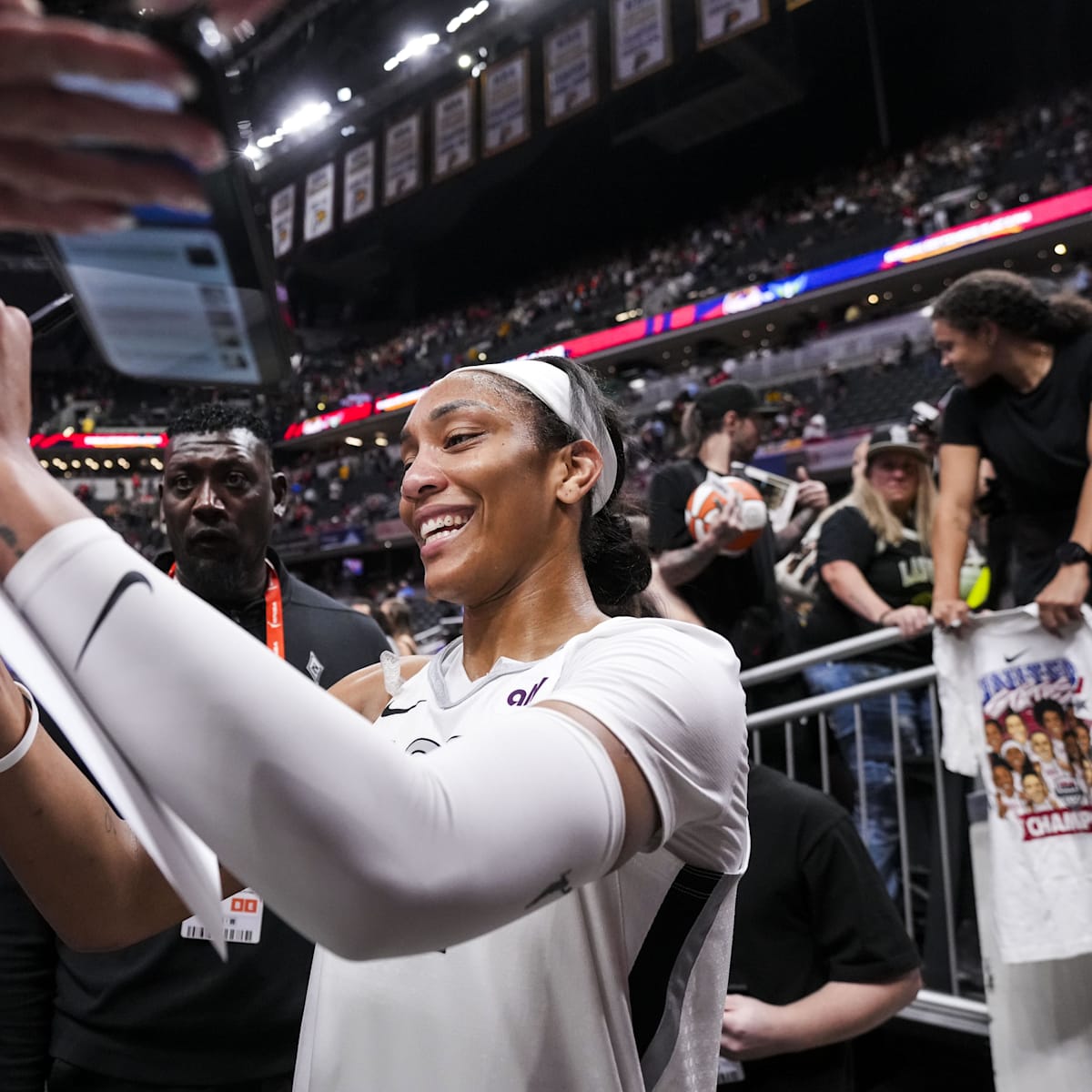 A'ja Wilson Adores Kate Martin's Wholesome Handshake Tribute Before Aces  Game