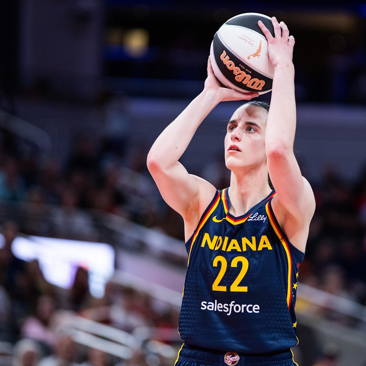 Caitlin Clark Snaps Shooting Drought With Deep Three-Pointer Over A'ja  Wilson