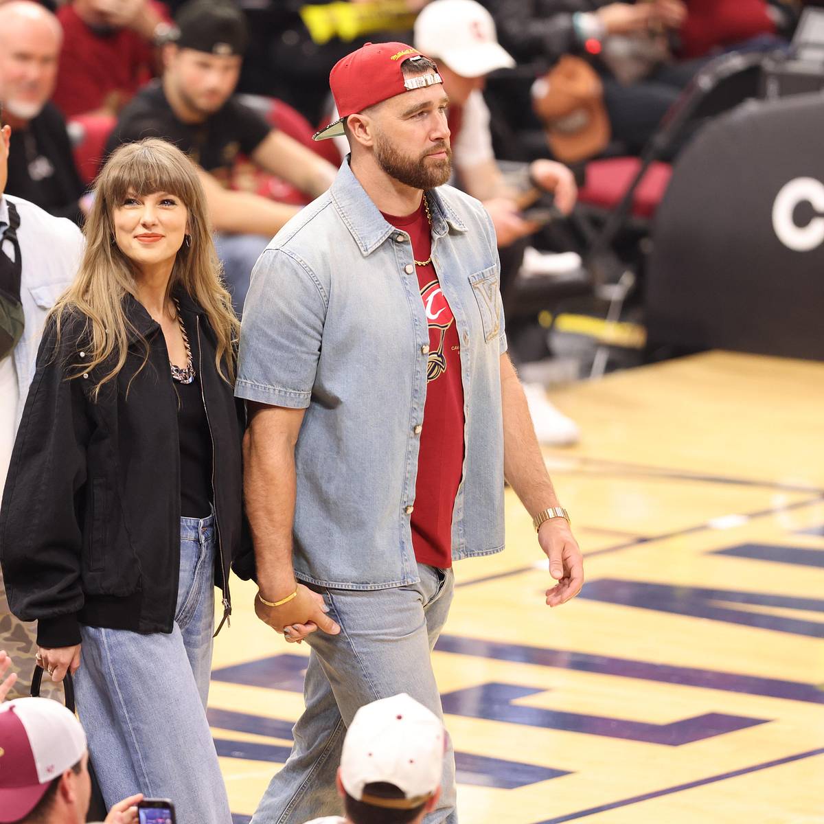 Travis Kelce Had a Very Sweet Reason for Bringing Taylor Swift to the  Knicks-Cavs Playoff Game
