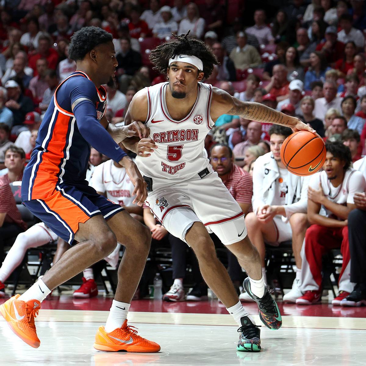 si.com - Hunter De Siver - No. 20 Alabama Basketball Exhibition vs. Auburn: Game Central Rundown