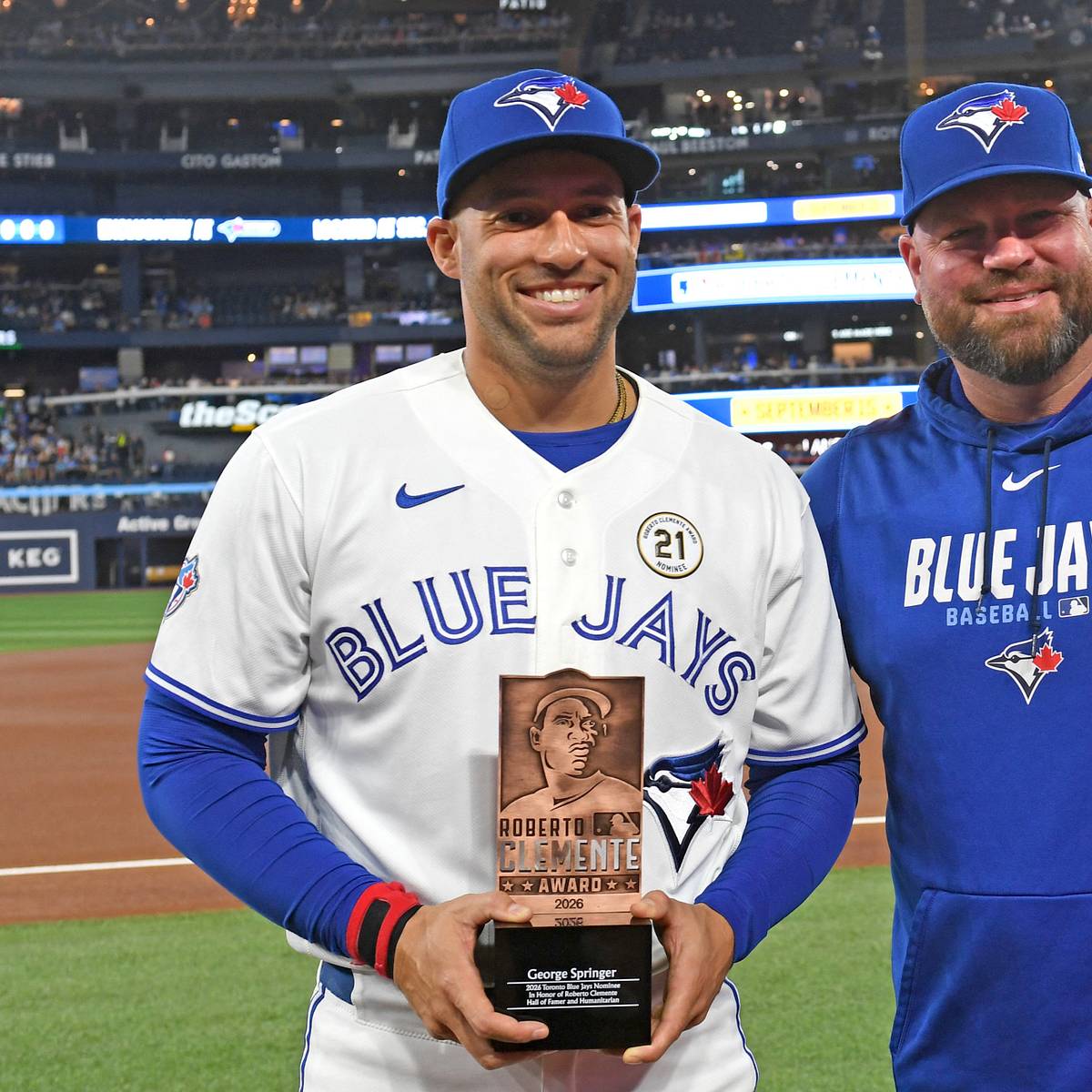 si.com - Maddy Dickens - Blue Jays Prepare for Emotional Day With George Springer's Future Uncertain