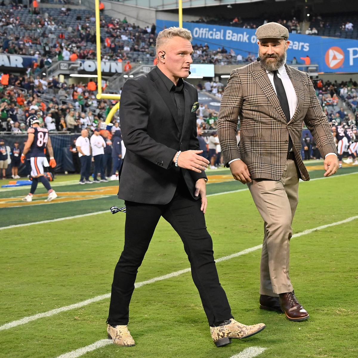 si.com - Kristen Wong - Pat McAfee Called Out Jason Kelce for a Very Silly Mistake During ESPN's 'MNF' Broadcast