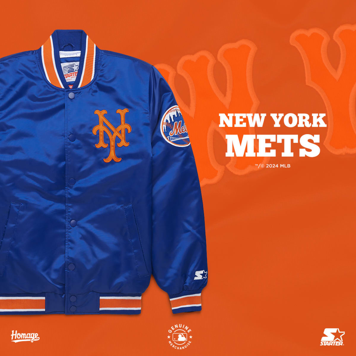 Mets starter jacket store
