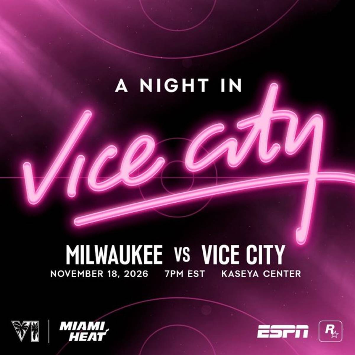 si.com - Adel Burton - GTA 6 Video Game Studio Partners with Heat for A Night in Vice City
