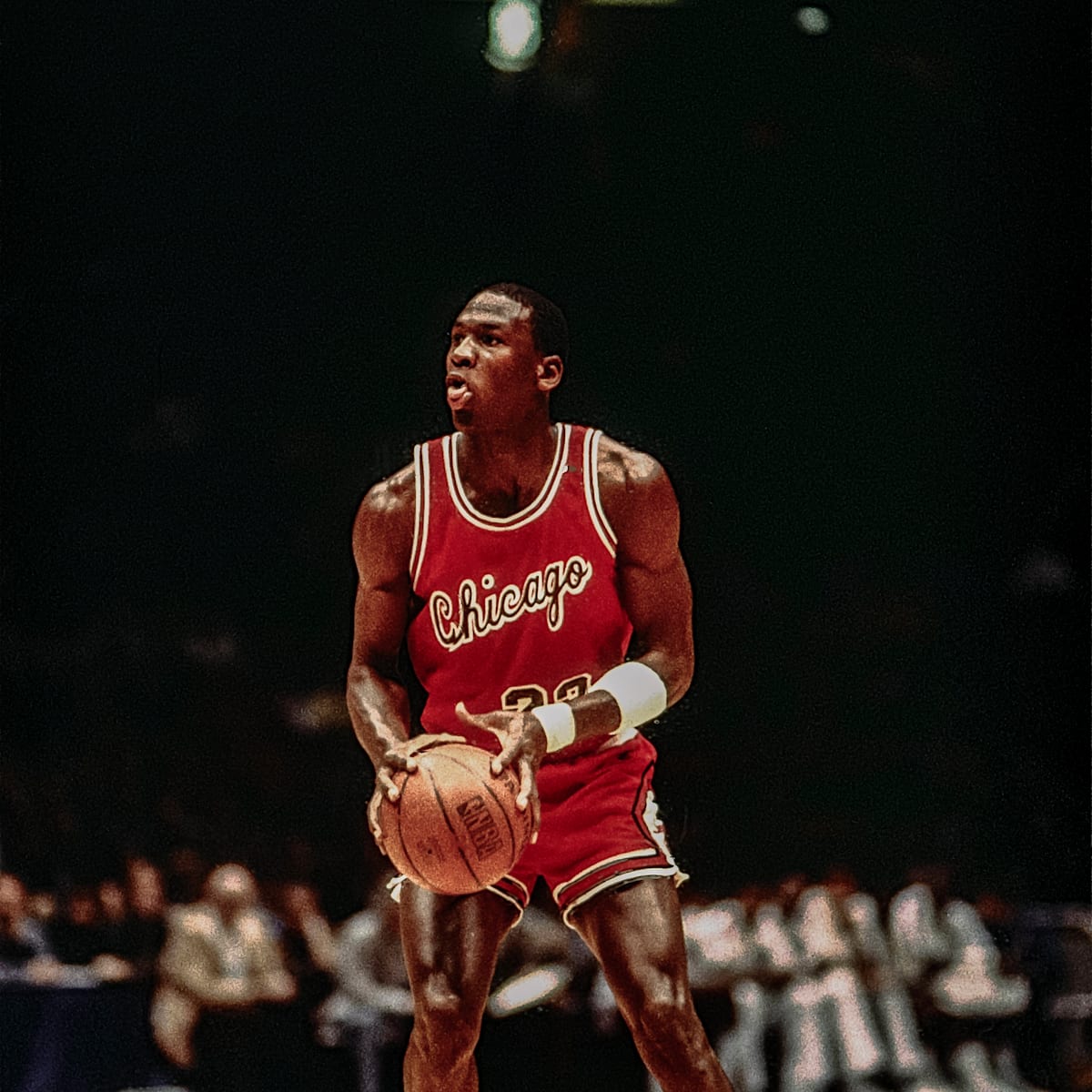 michael jordan lacing shoes