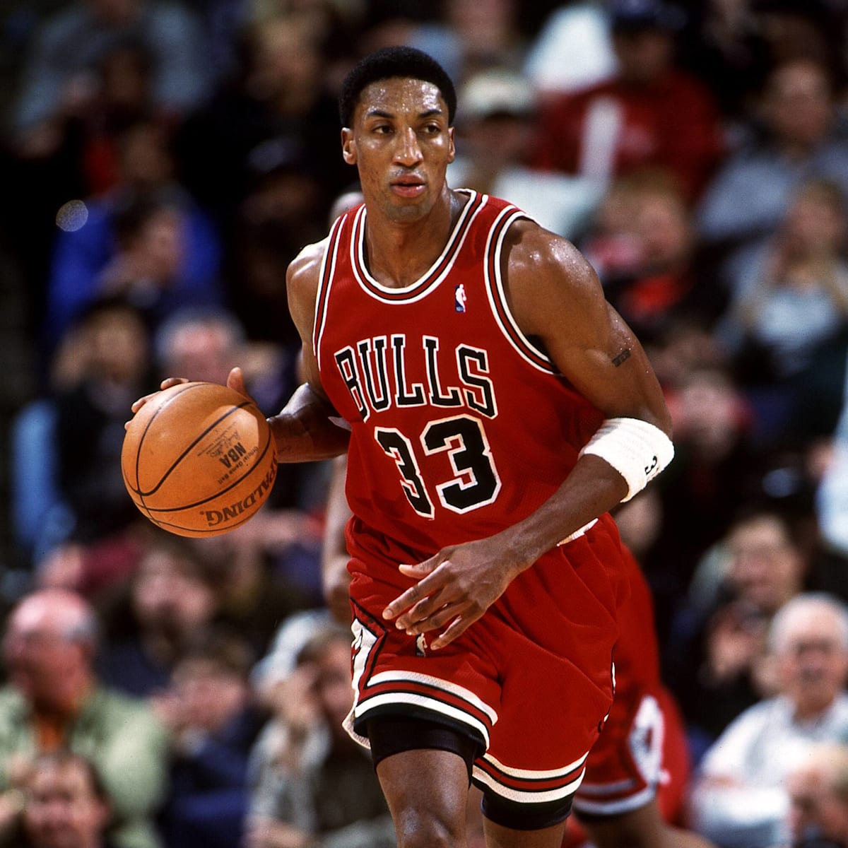scottie pippen wearing uptempo