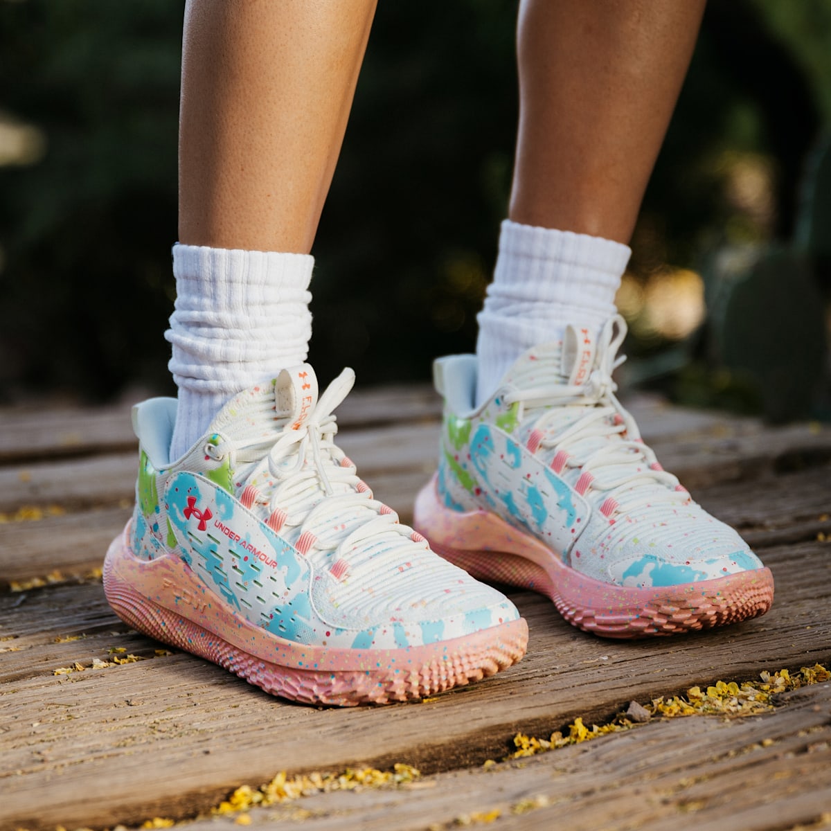 colorful under armour basketball shoes