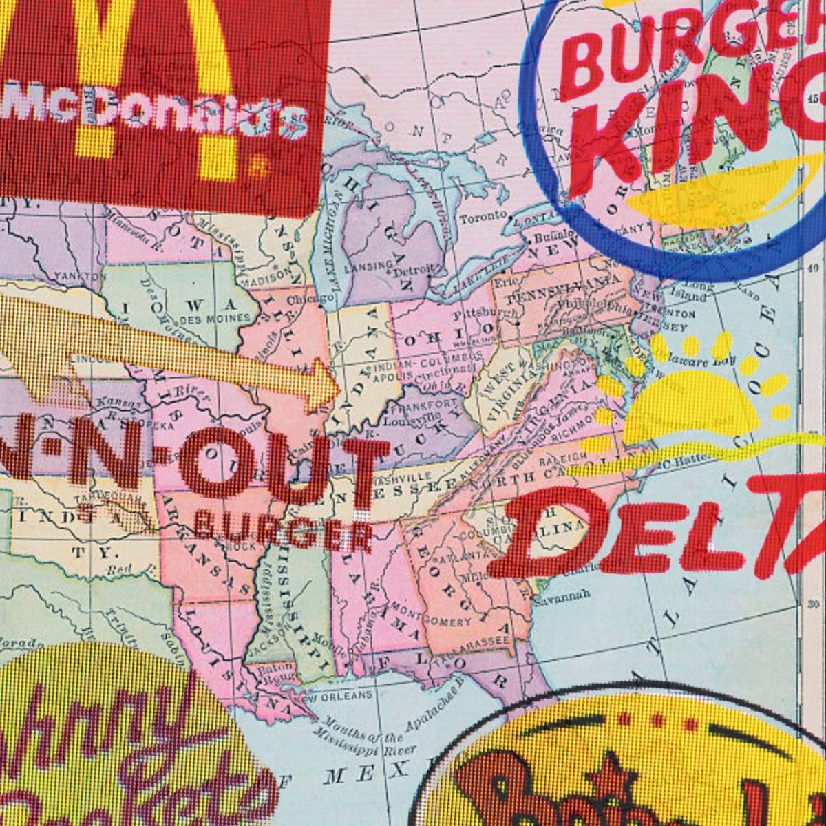 mentalfloss.com - Logan DeLoye - America's Favorite Fast Food Chains, Mapped By State
