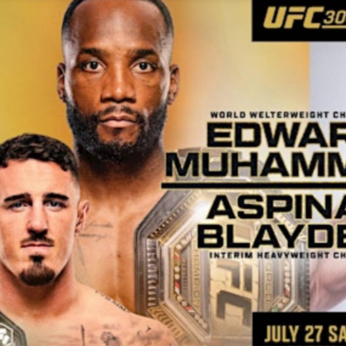 UFC 304 : Edwards vs. Muhammad 2 pour la ceinture des poids mi-moyens à