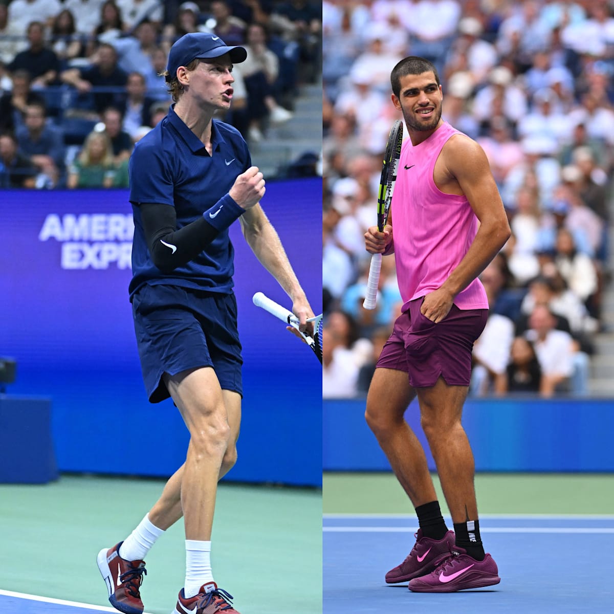 Shop Jannik Sinner and Carlos Alcaraz's 2025 US Open Nike Kits
