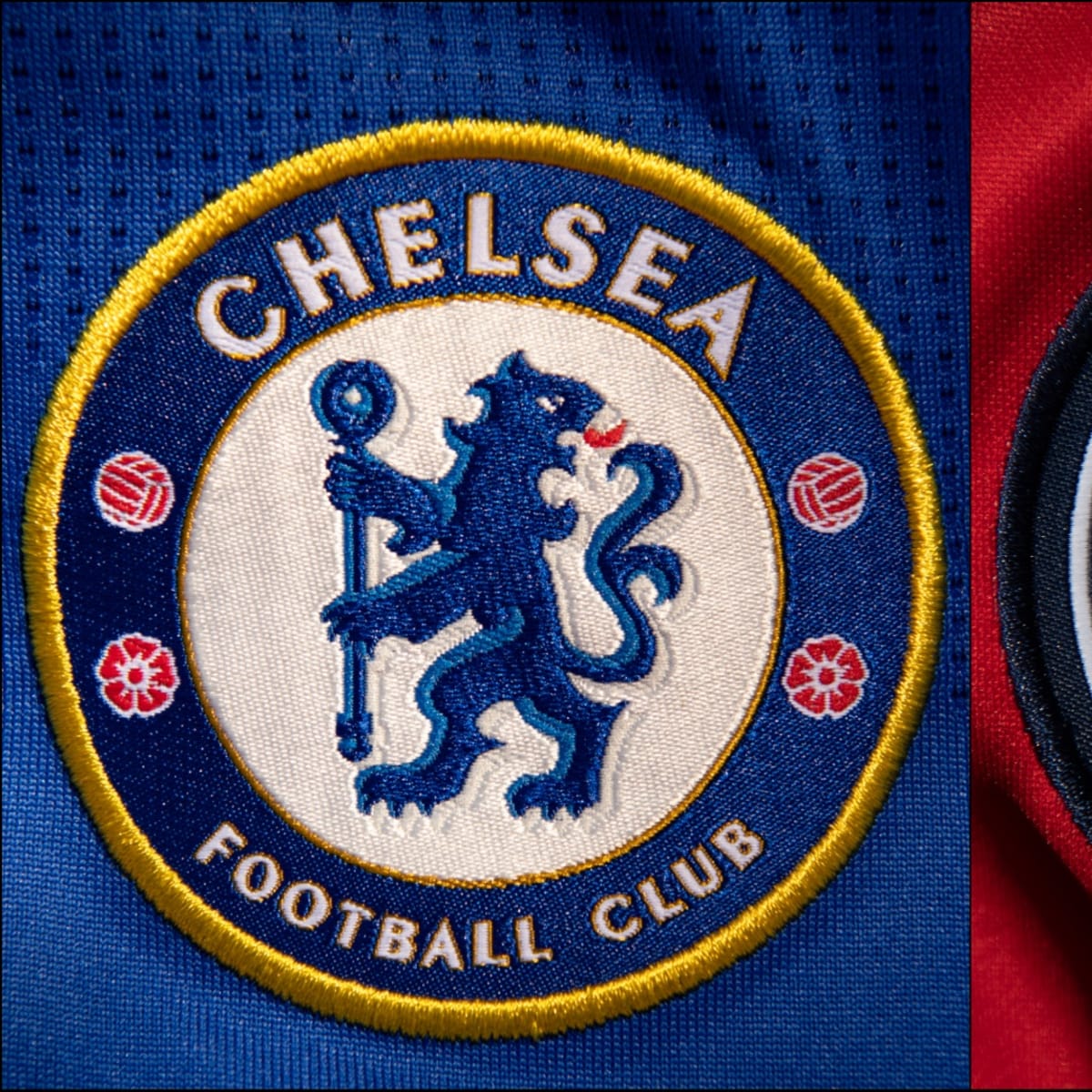 Chelsea players in action during Champions League