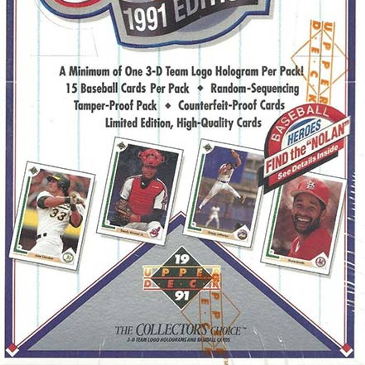 rare 1991 upper deck baseball cards 4 Key Cards From 1991 Upper Deck Baseball