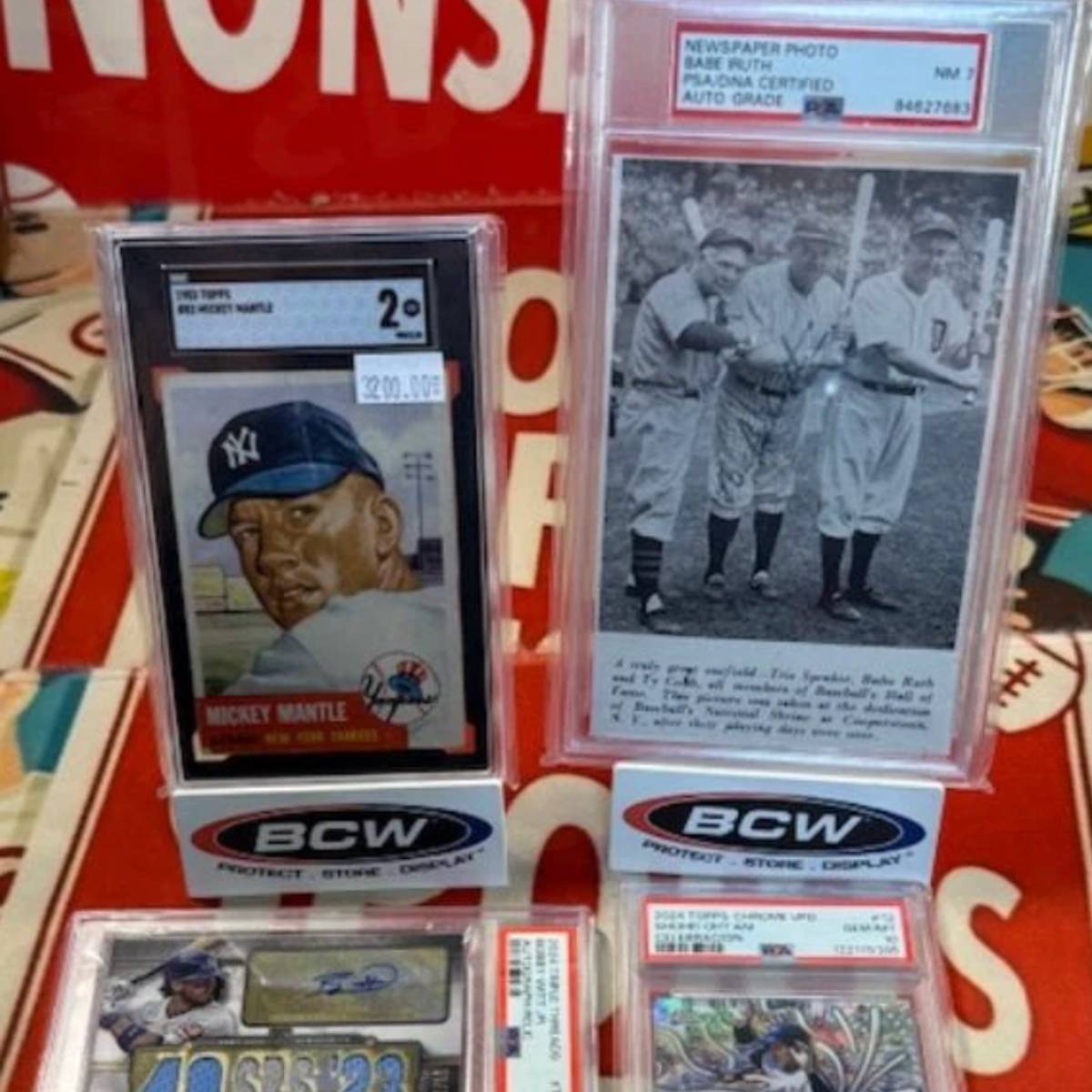 Mantles, Ruth, Rose, and a 500 HR Club treasures hit live selling