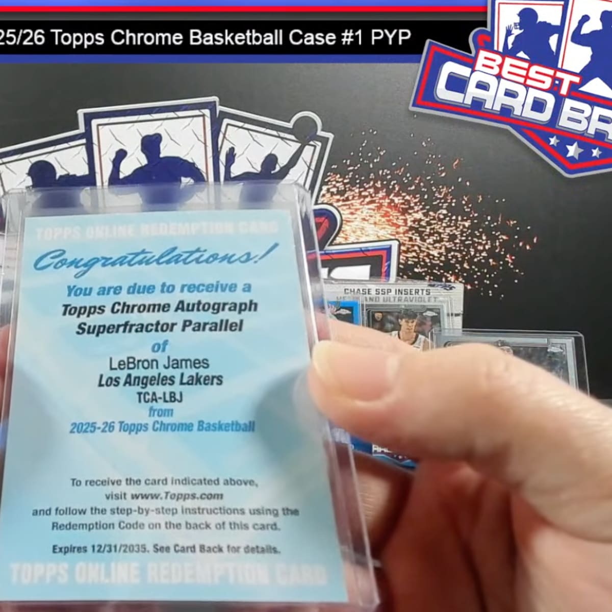 si.com - Lucas Mast - The Topps Chrome LeBron James Superfractor Auto Was Pulled