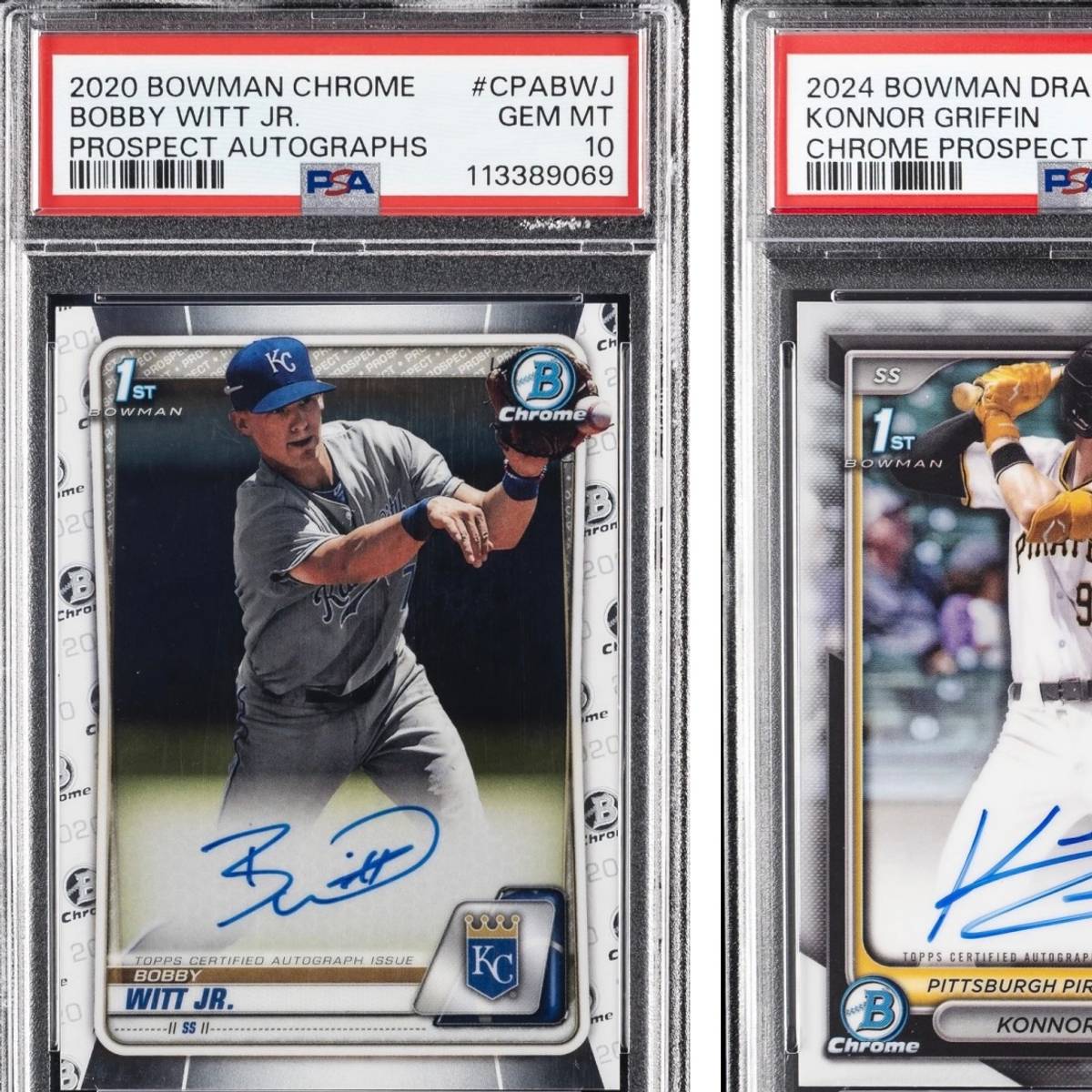 Konnor Griffin vs Bobby Witt Jr.: Bowman Chrome 1st Auto Card Showdown