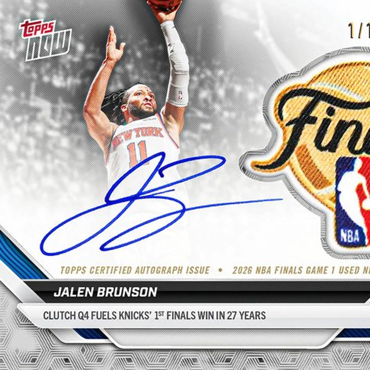 si.com - Matt Schilling - Jalen Brunson's NBA Finals Debut Gets the Ultimate Hobby Tribute With Unique 1-of-1 Relic Auto