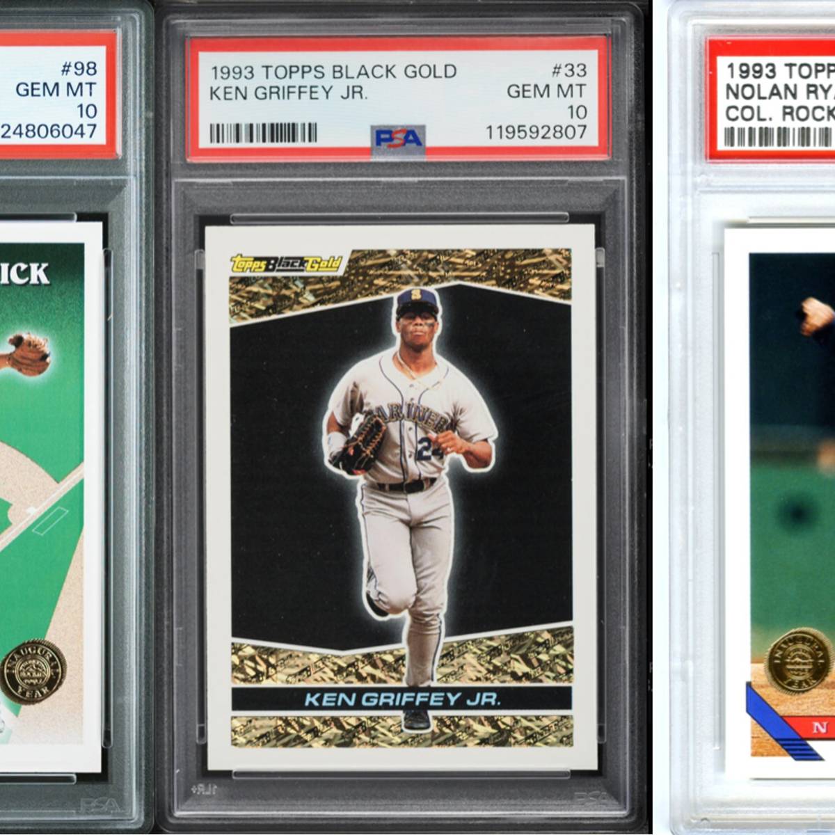 rare 1993 topps baseball cards Ken Griffey Jr. Promo Sample Card : Collectibles & Fine Art Top 100 Jose Canseco Baseball