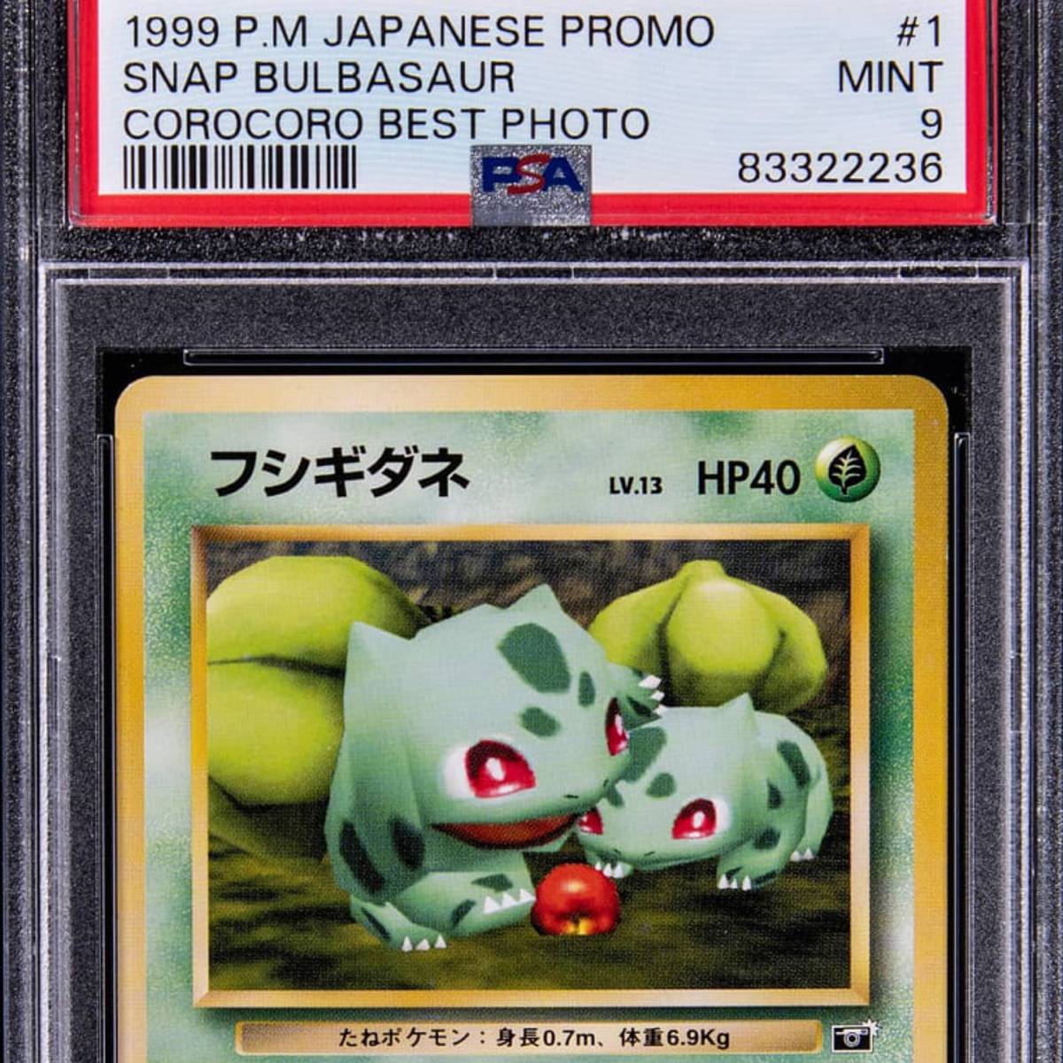 Vintage Pokémon Promo is Most Valuable Bulbasaur Card Ever