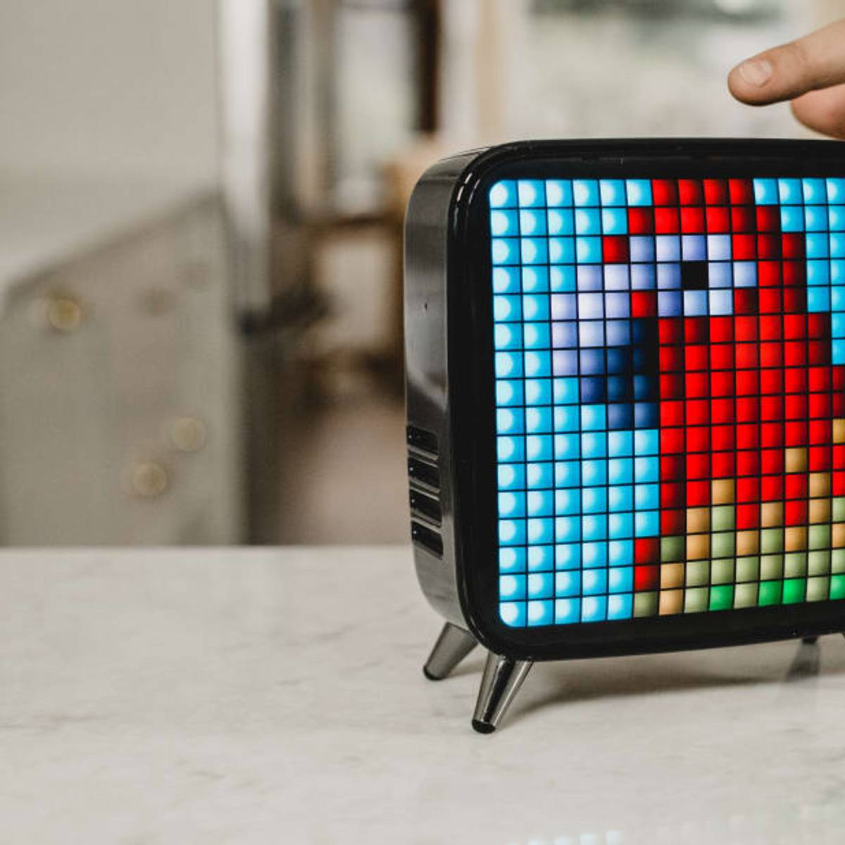 This Smart Speaker Doubles as a Pixel-Art Display, a Sunrise Alarm