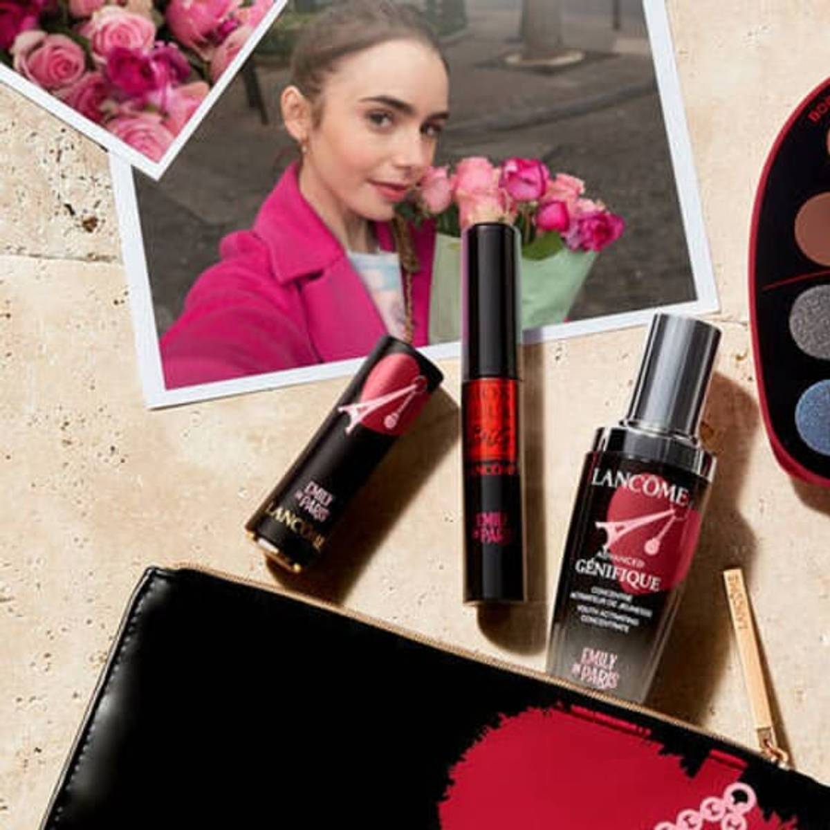 Lancôme has created a limited-edition Emily in Paris makeup and