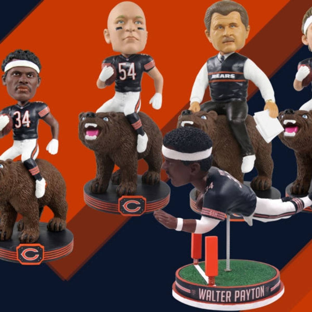 Walter Payton Chicago Bears Retired Pro Gate Series Bobblehead FOCO