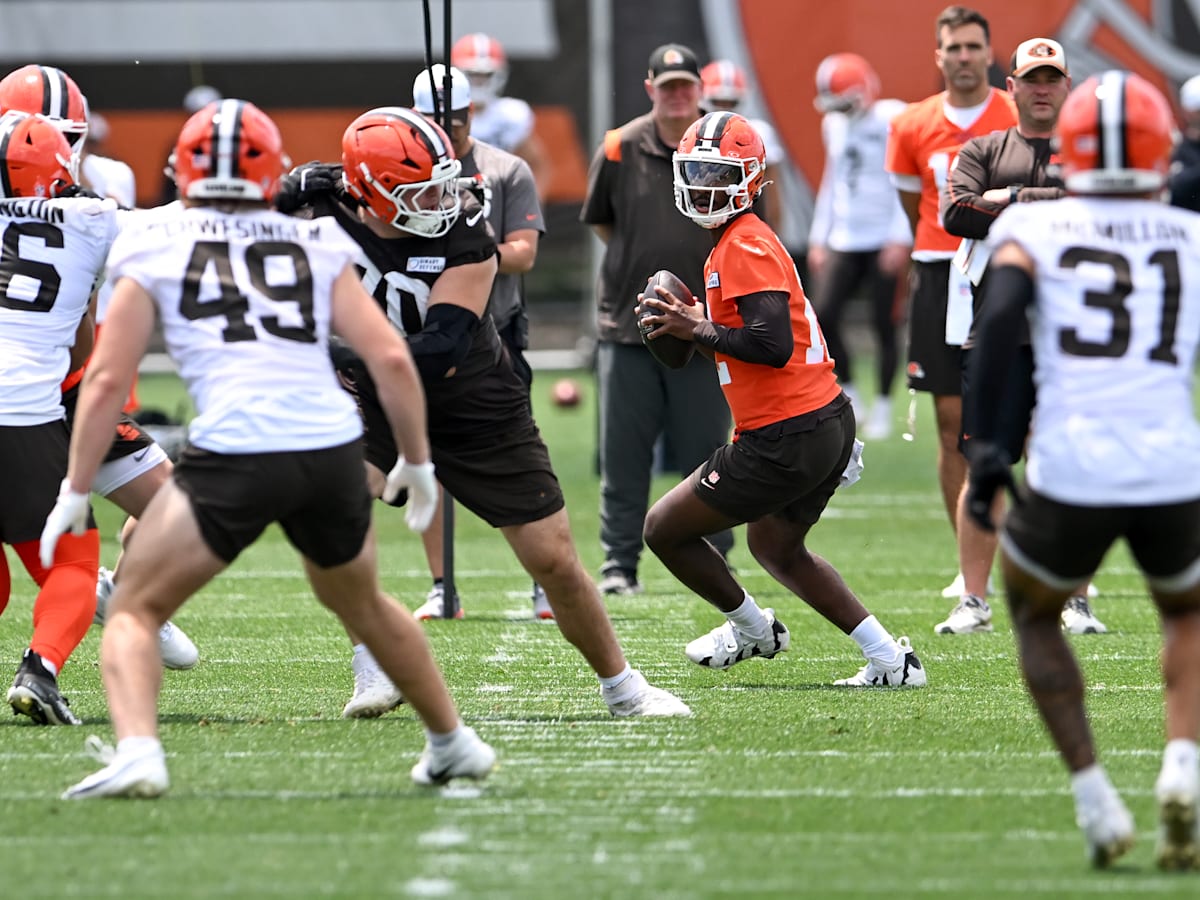 Former Colorado QB Shedeur Sanders stole the show today at Browns minicamp