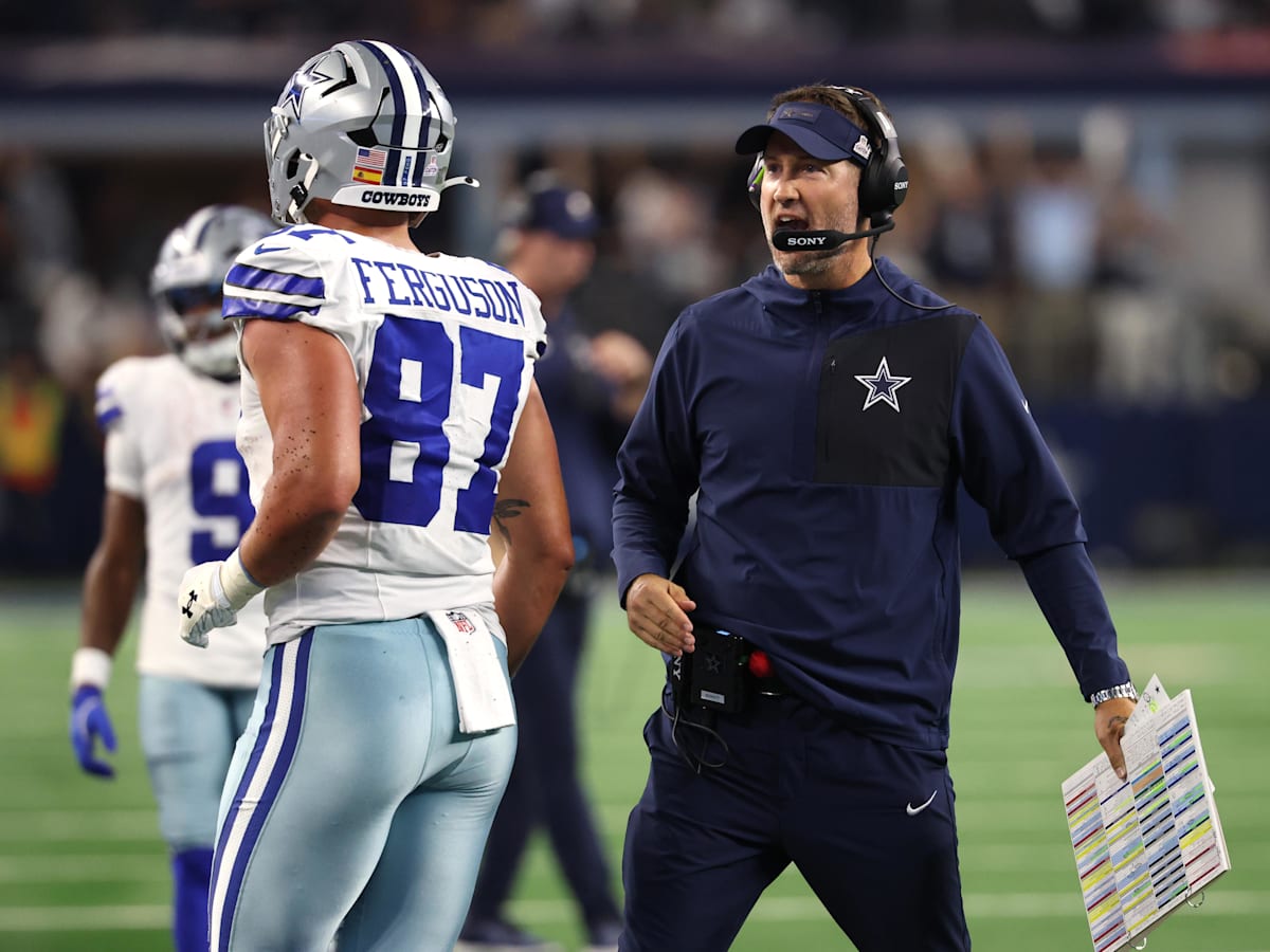 Cowboys' Brian Schottenheimer discusses Jake Ferguson's fumbling problem
