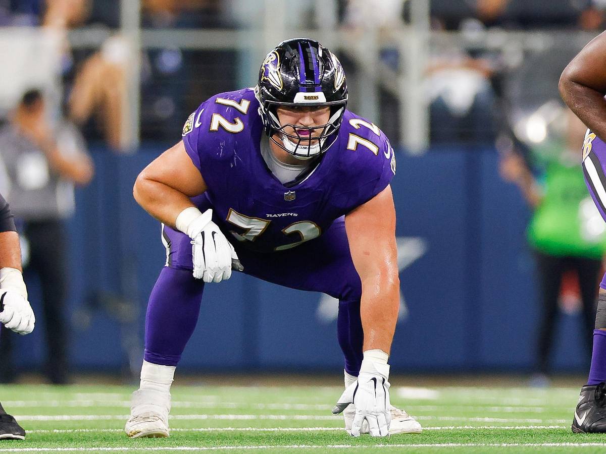Ravens OL Named Player Under Most Pressure