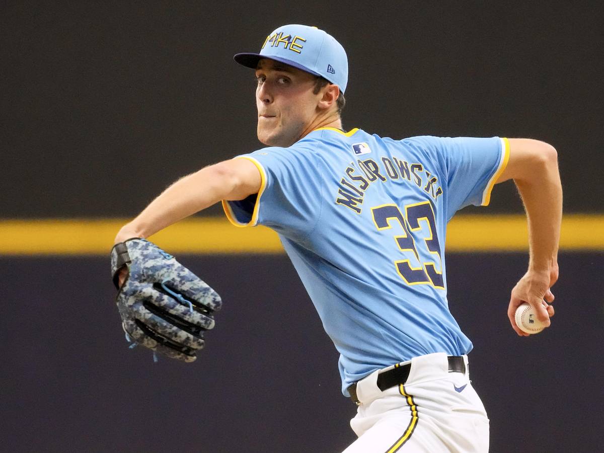 brewers pitcher jacob misiorowski pulled his own limited-edition baseball card 2022 Bowman Draft 1st Edition #BD-132 Milwaukee RC Rookie Base Trading : Collectibles & Fine Art Jacob Misiorowski Dominates and Earns