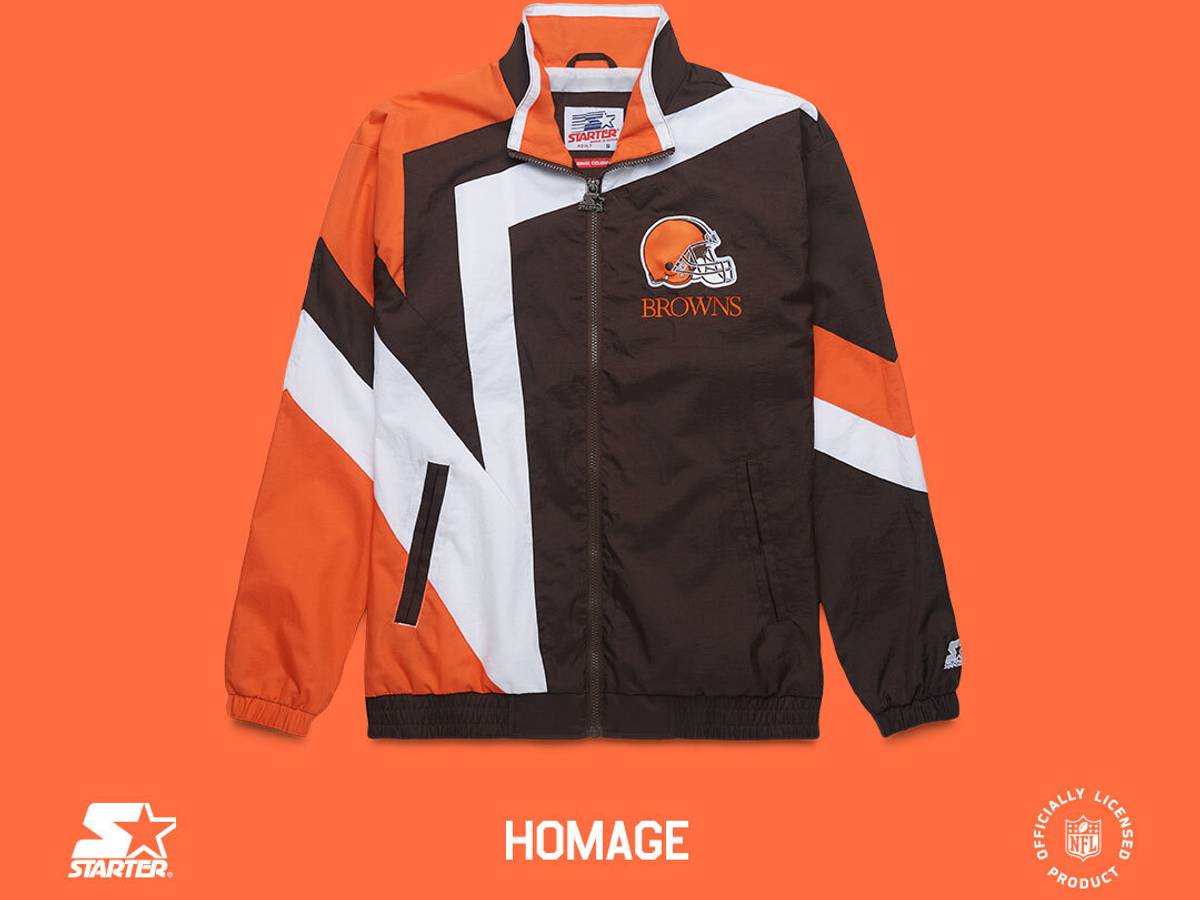 Zip up the ultimate Cleveland Browns throwback jacket