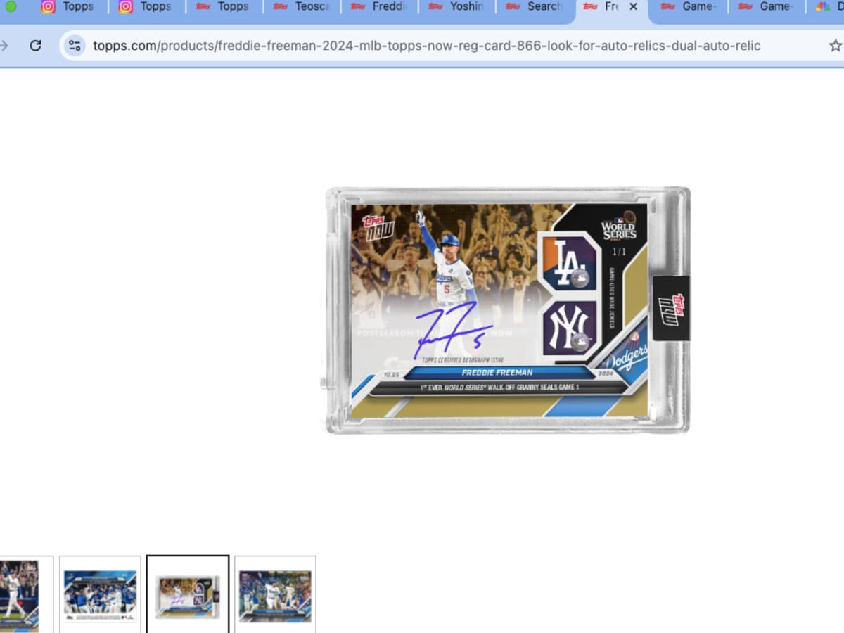 World Series Games Receive Topps' Relic and Autograph Cards from
