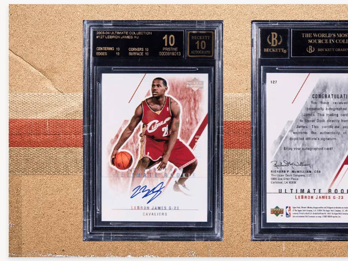 LeBron James 03-04 Ultimate Collection BGS 10 Rookie Autograph 
