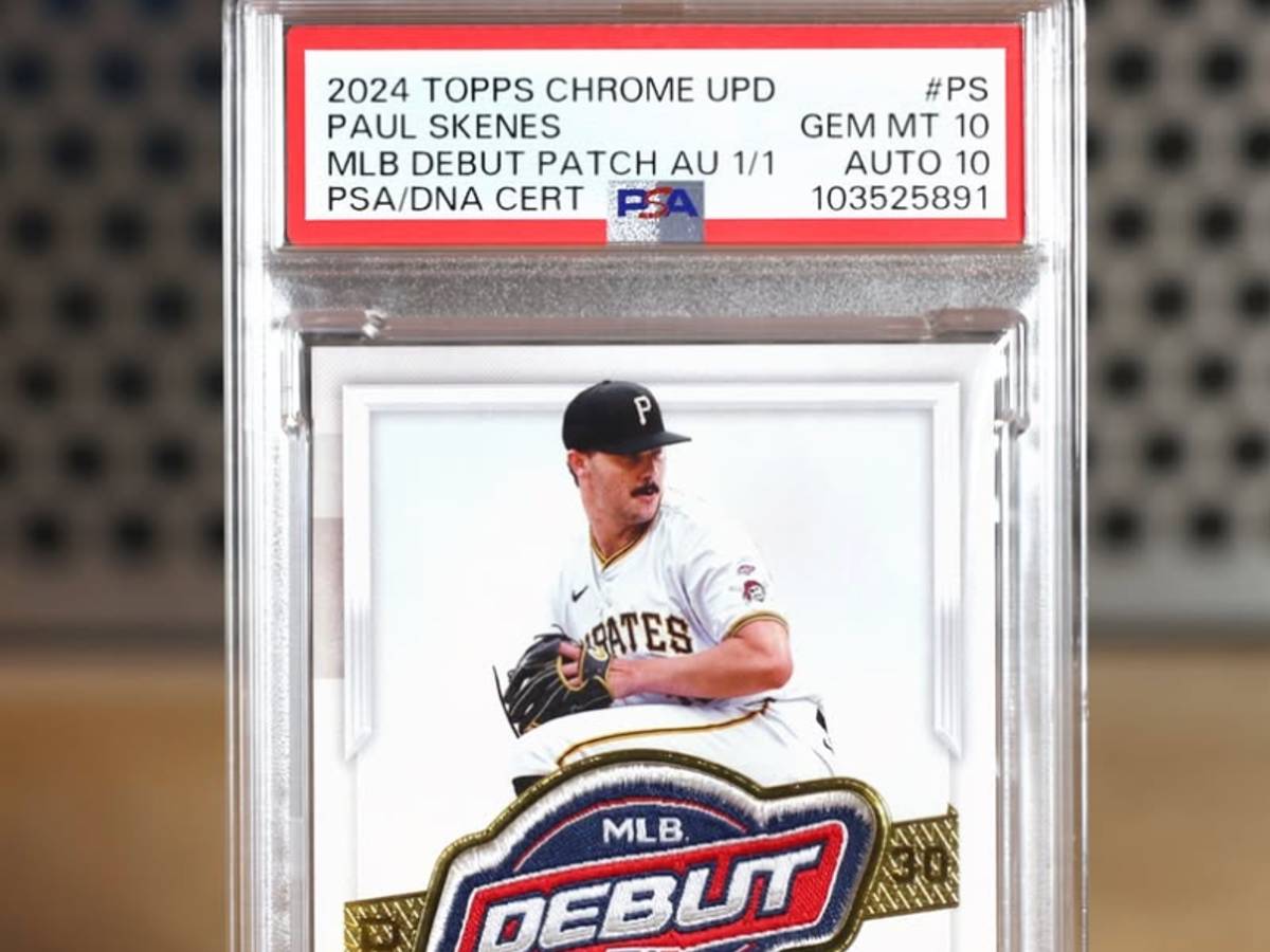 Paul Skenes MLB Debut Patch Auto 1/1 Card Goes to Auction