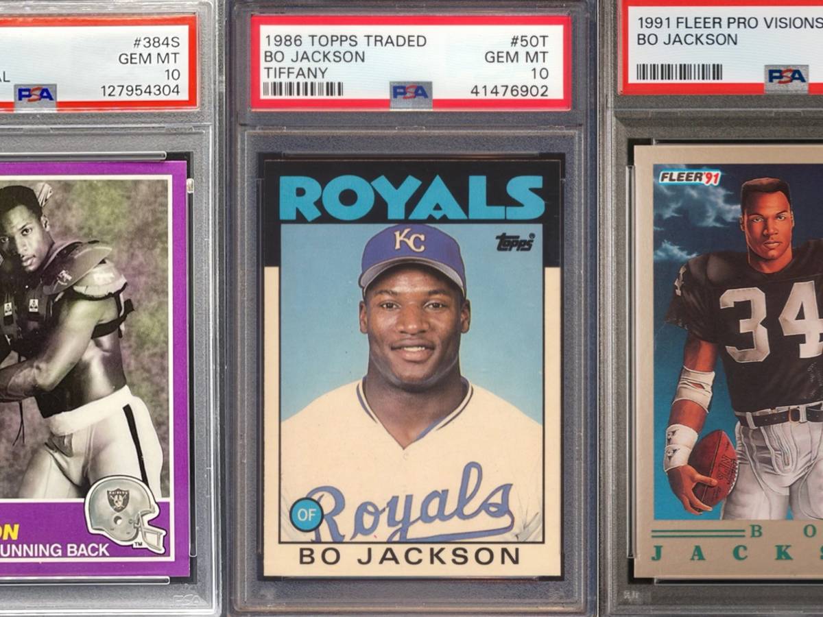 bo jackson rare baseball card SPORTFLICS & TOPPS FUTURE STARS 2 ROOKIE LOT GRADED PSA MINT 9 ROYALS SUPERSTAR ATHLETE : Everything Else 20 Most Valuable Bo Jackson