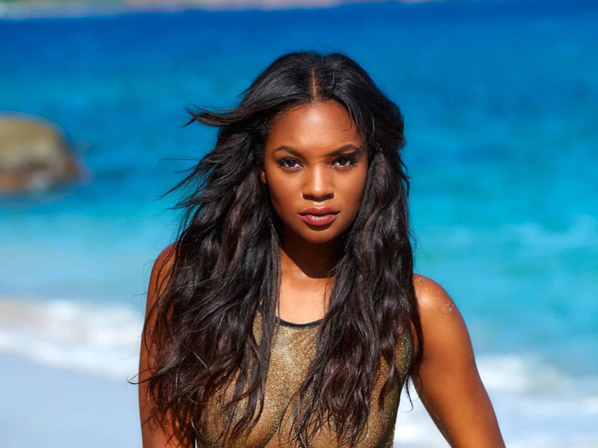 SI Swimsuit Model Jasmyn Wilkins Glistened on the Beaches of Nevis