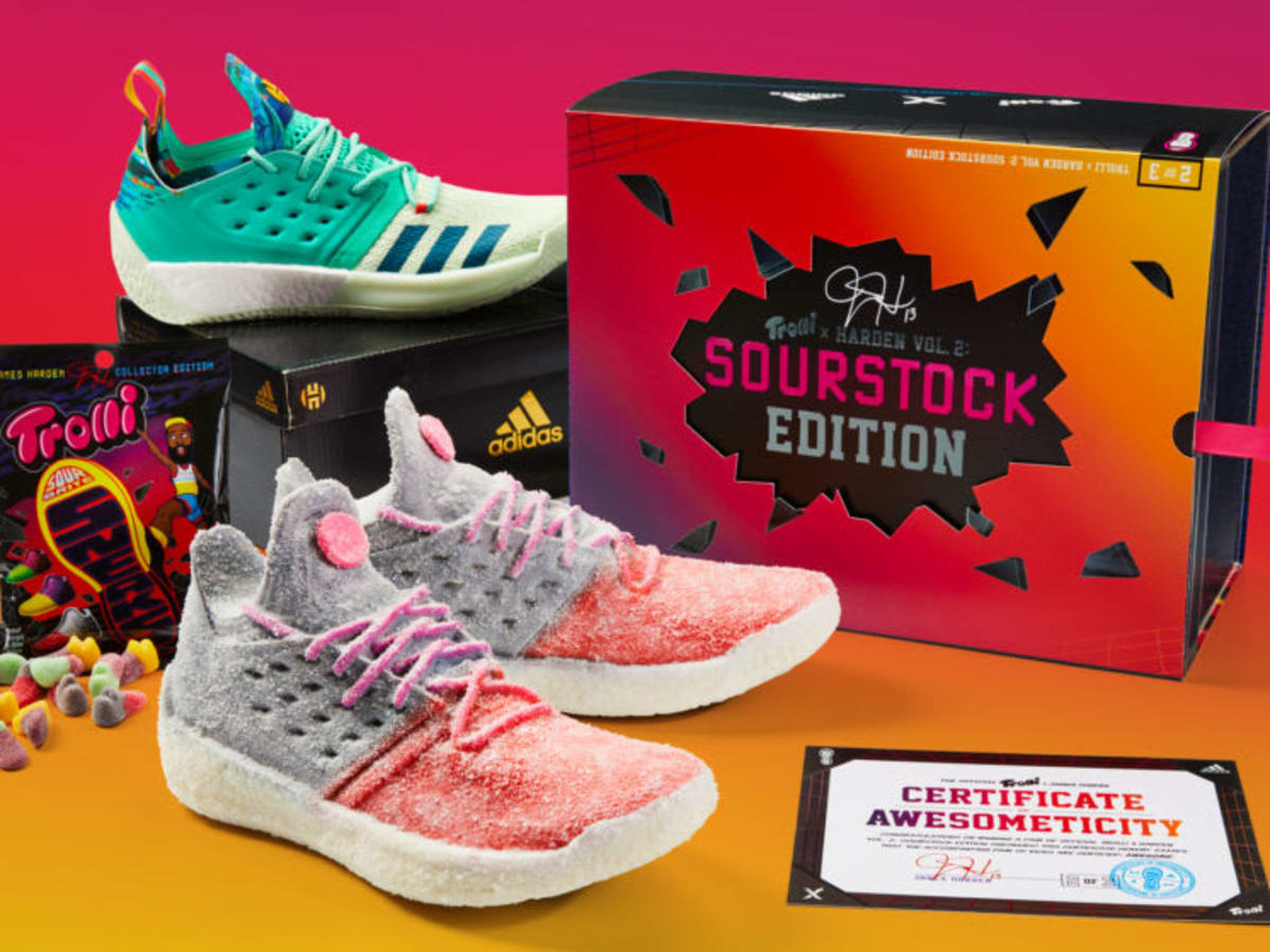 James Harden wants to give you life size gummi sneakers