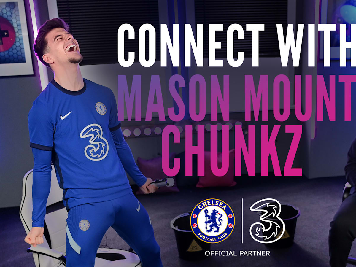 Mason Mount Chelsea ポスター風ガラス板 connect_with_mason_mount-