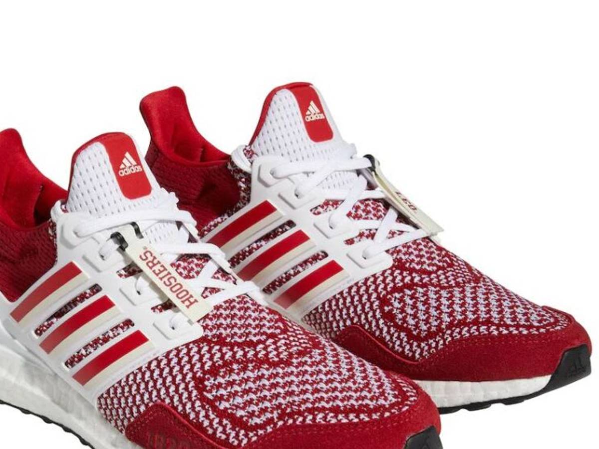 adidas Ultra Boost 1.0 White Sneakers Never Daunted IU Indiana Hoosiers adidas UltraBoost 1.0 NCAA Pack - Indiana for Sale  main image 2