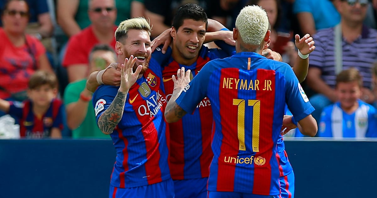 neymar jr messi suarez
