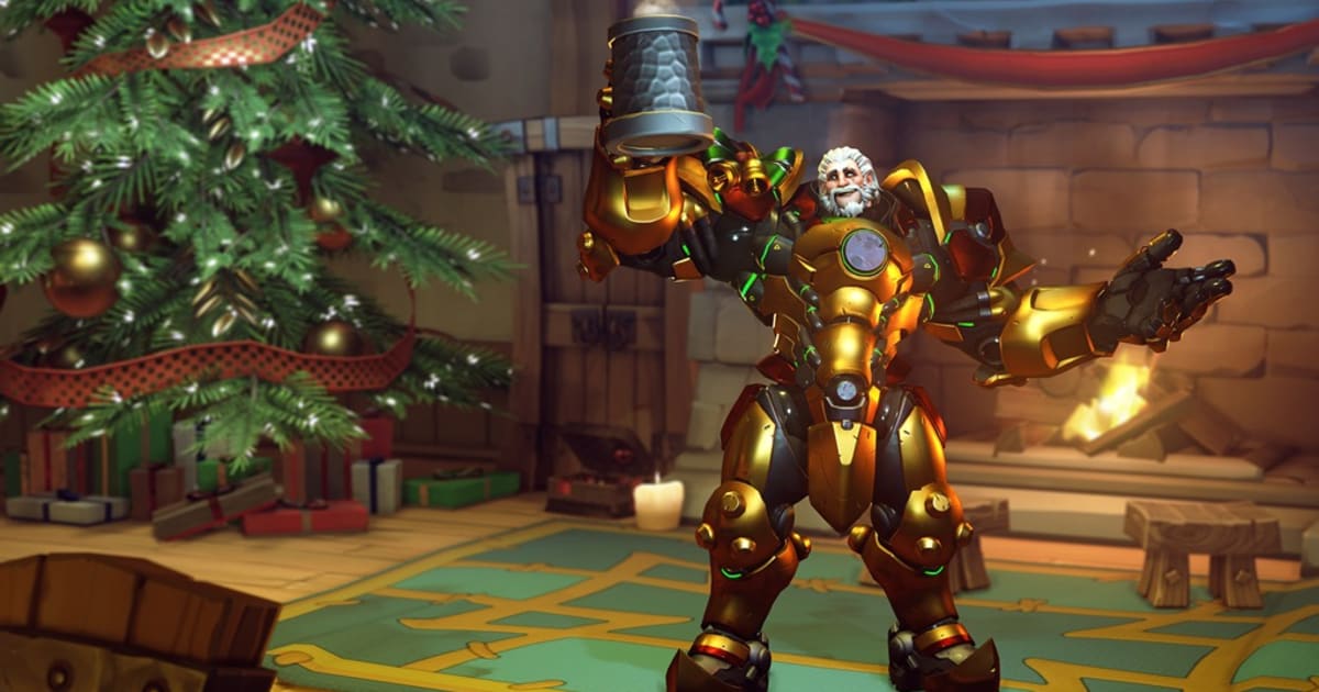 New Reinhardt Christmas Skin 2022 Festive Reinhardt And Winter Ashe: New Overwatch Winter Wonderland Skins  Revealed | Dbltap