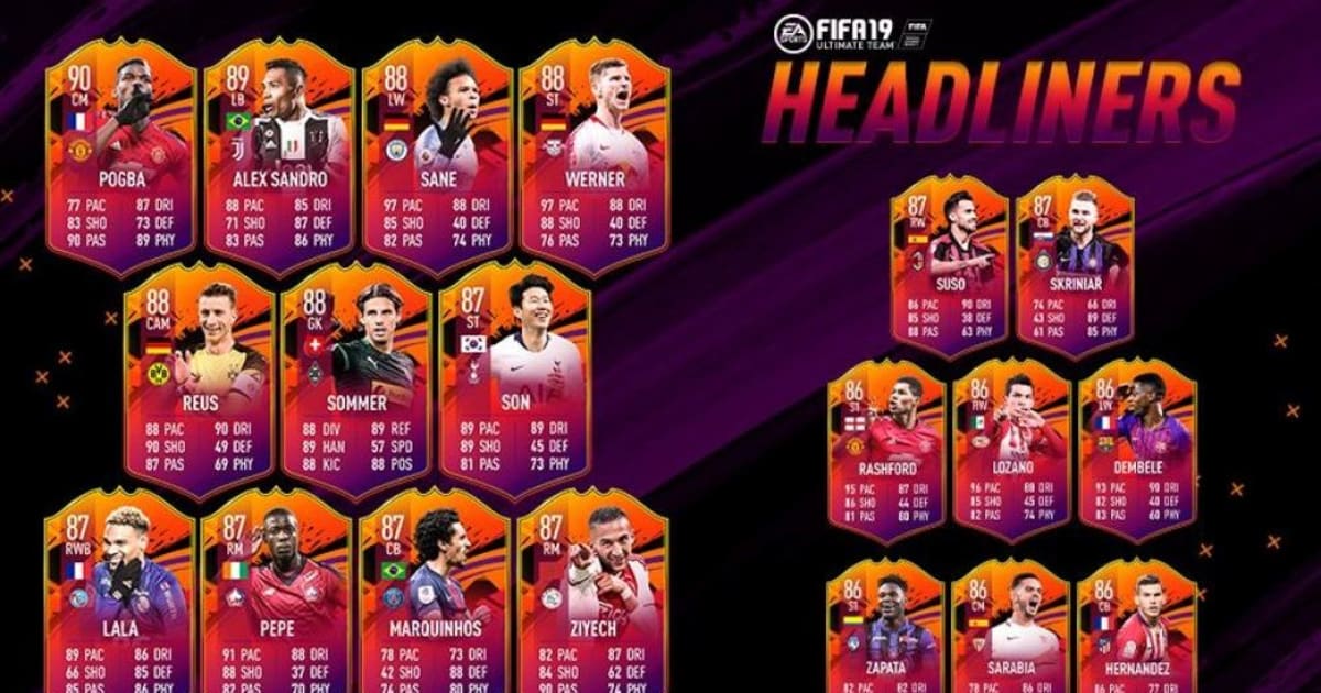 El XI ideal de Headliners de FIFA 19  12up