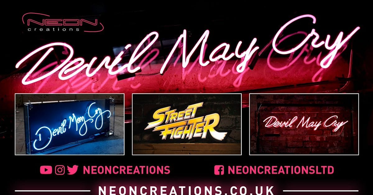 Devil May Cry Neon Signs dbltap