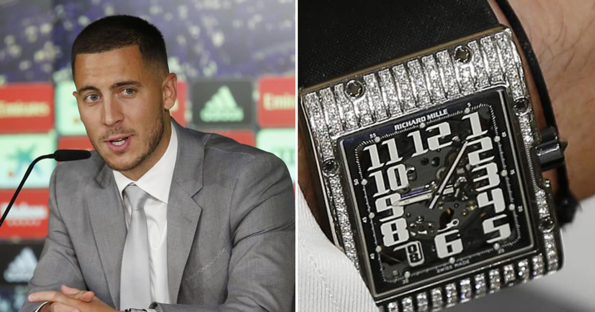Eden Hazard Wore 68 000 Watch On His Real Madrid Presentation Ht Media